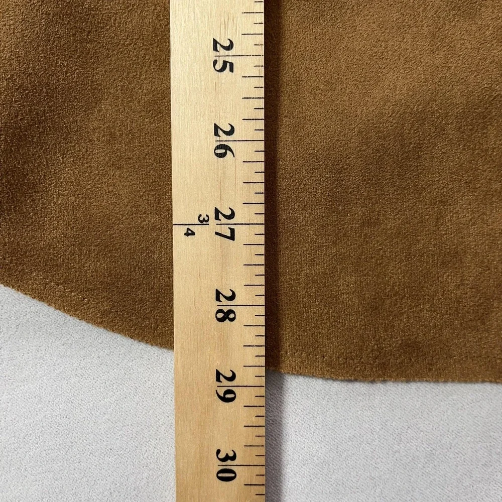 Altar'd State Jacket Womens Medium Camel Brown Faux Suede Shacket Oversized - Picture 12 of 12